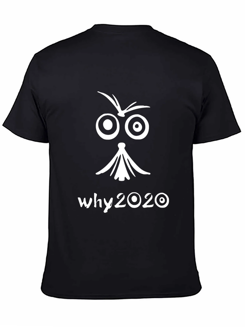 Why 2020 Graphic Tee - Black Cotton T-Shirt product image 4