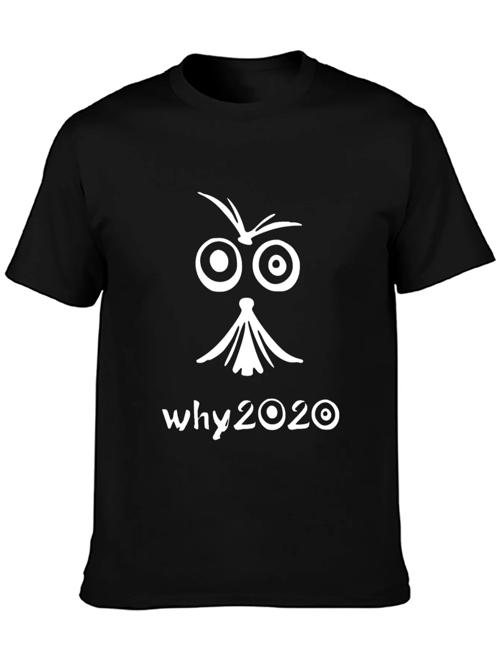 Why 2020 Graphic Tee - Black Cotton T-Shirt product image 3