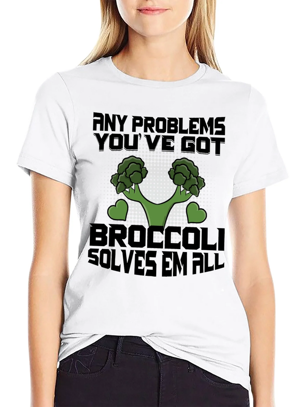 Broccoli Solves All Problems T-Shirt product image 8