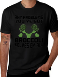 Broccoli Solves All Problems T-Shirt product image 1