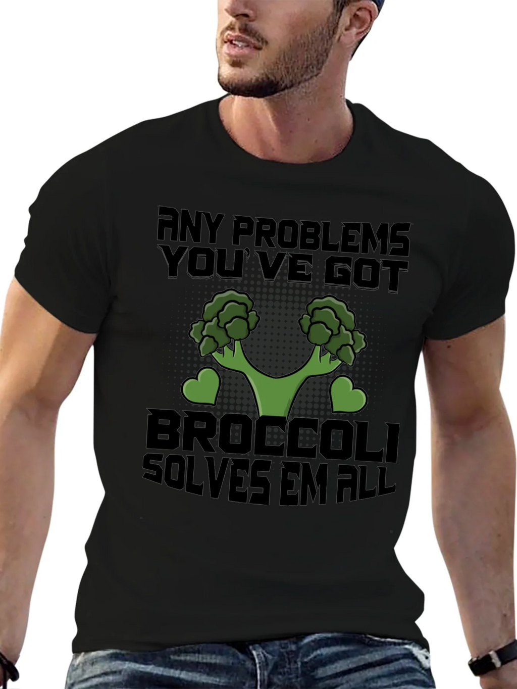 Broccoli Solves All Problems T-Shirt product image 6