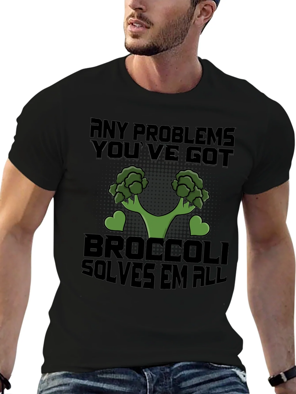 Broccoli Solves All Problems T-Shirt product image 6