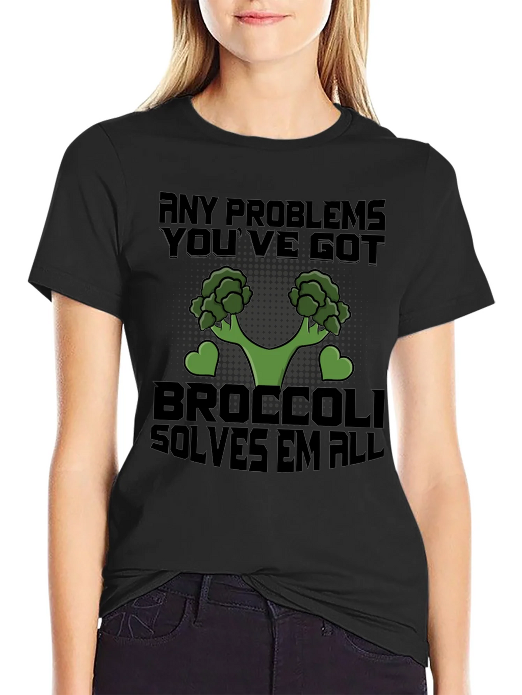Broccoli Solves All Problems T-Shirt product image 2