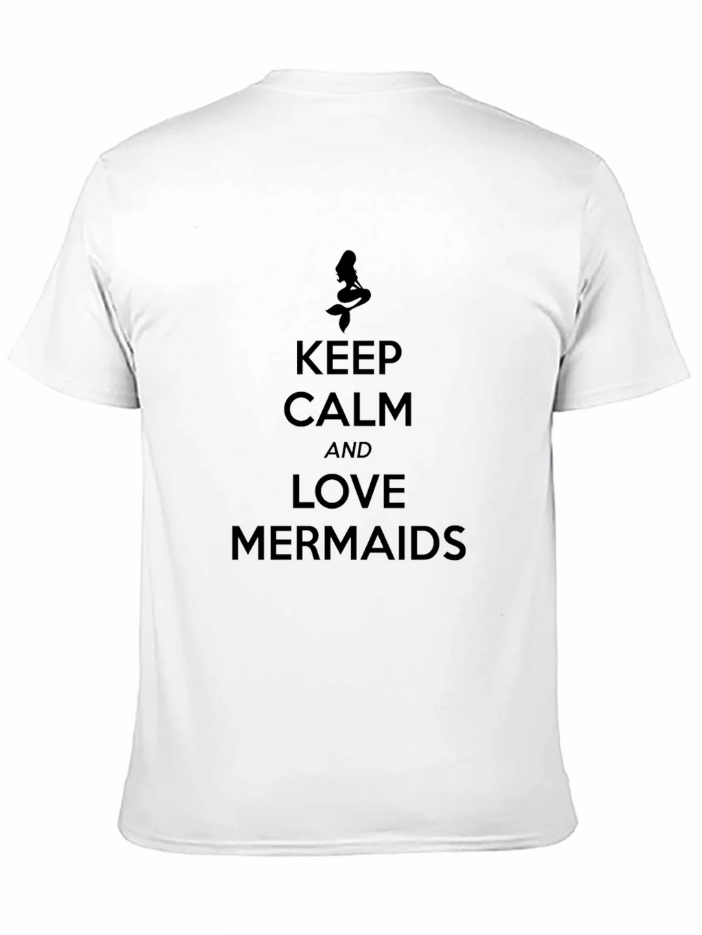 Keep Calm and Love Mermaids Black Graphic Tee product image 10