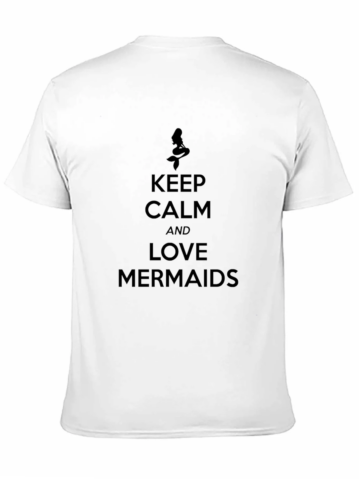Keep Calm and Love Mermaids Black Graphic Tee product image 10