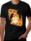 Fall Gnome T-Shirt Sunflower Autumn product image 1