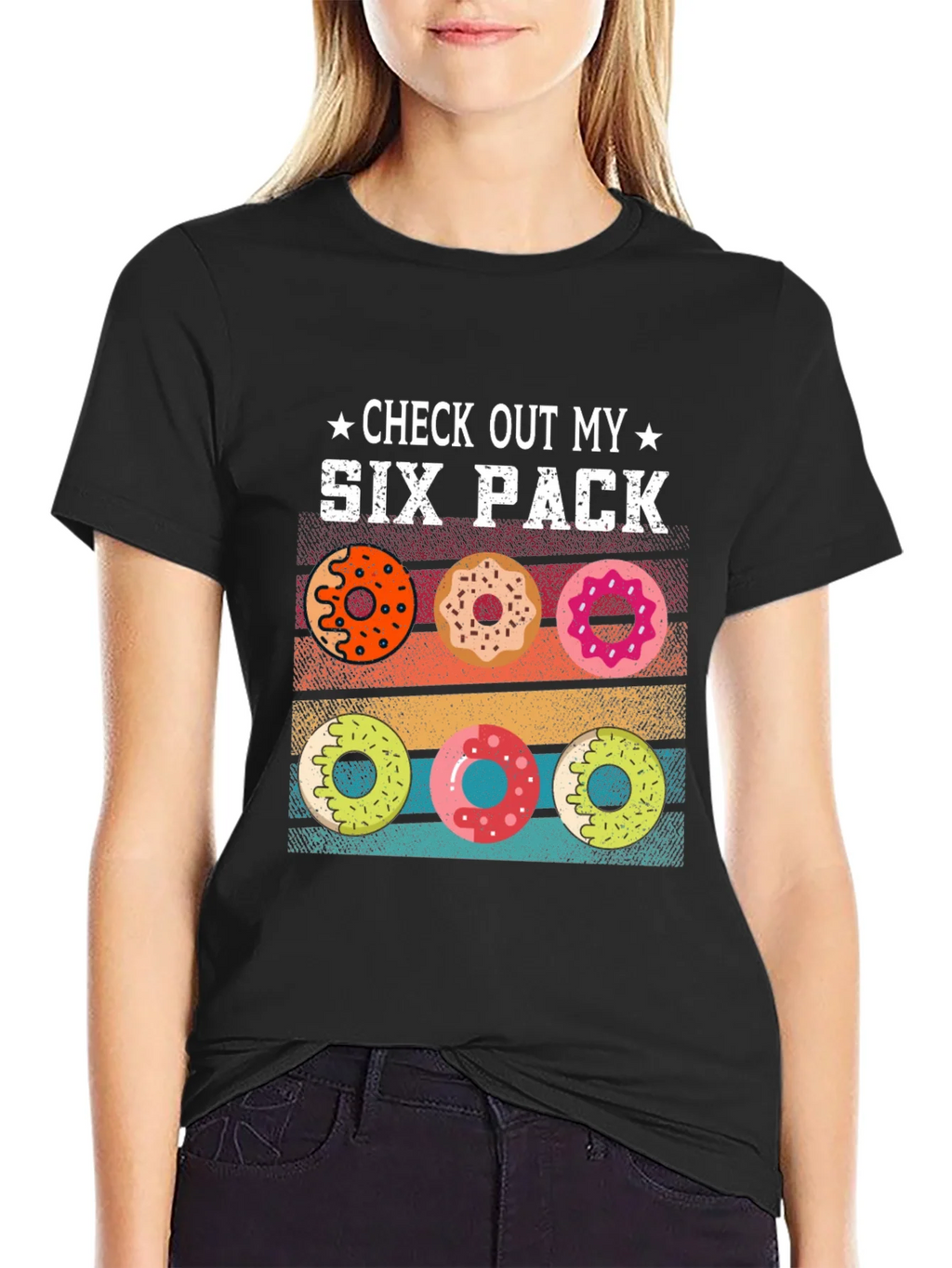 Check Out My Six Pack Donuts Graphic T-Shirt product image 2