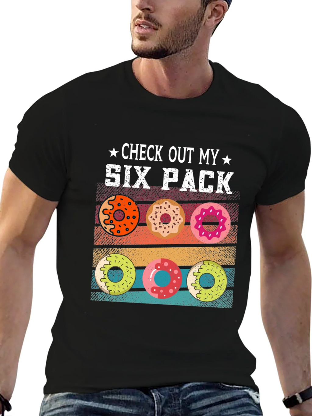Check Out My Six Pack Donuts Graphic T-Shirt product image 6