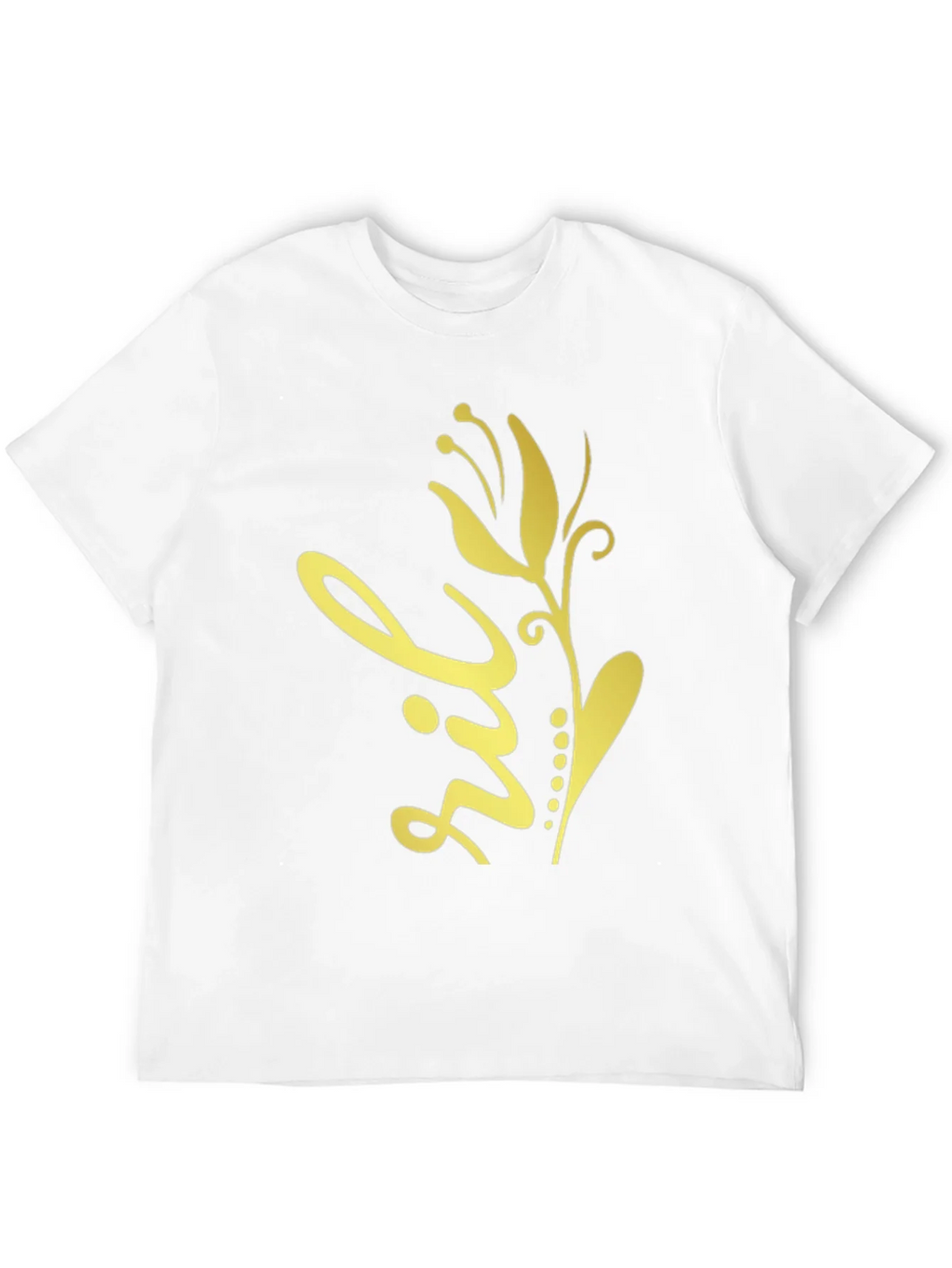 Floral Design Black T-Shirt product image 11