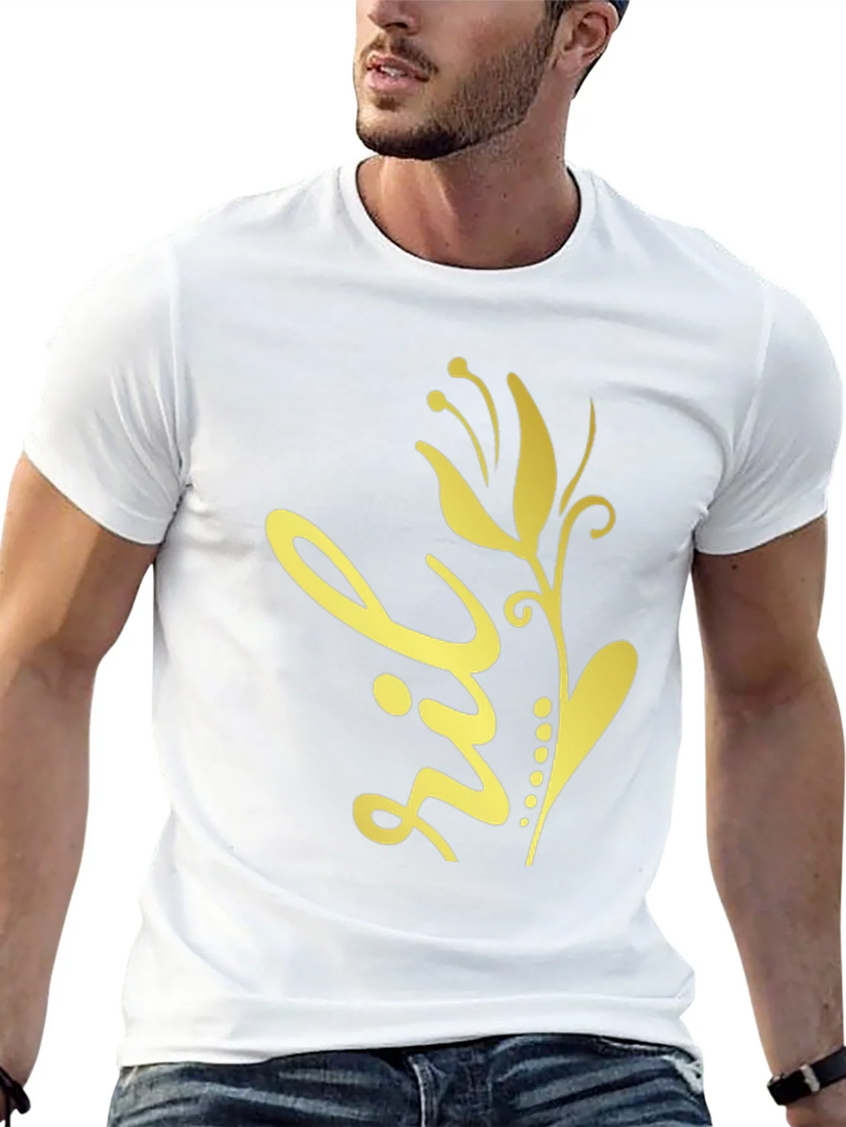 Floral Design Black T-Shirt product image 12