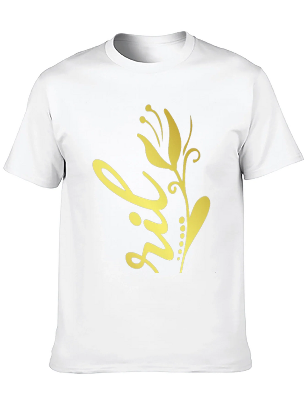 Floral Design Black T-Shirt product image 9