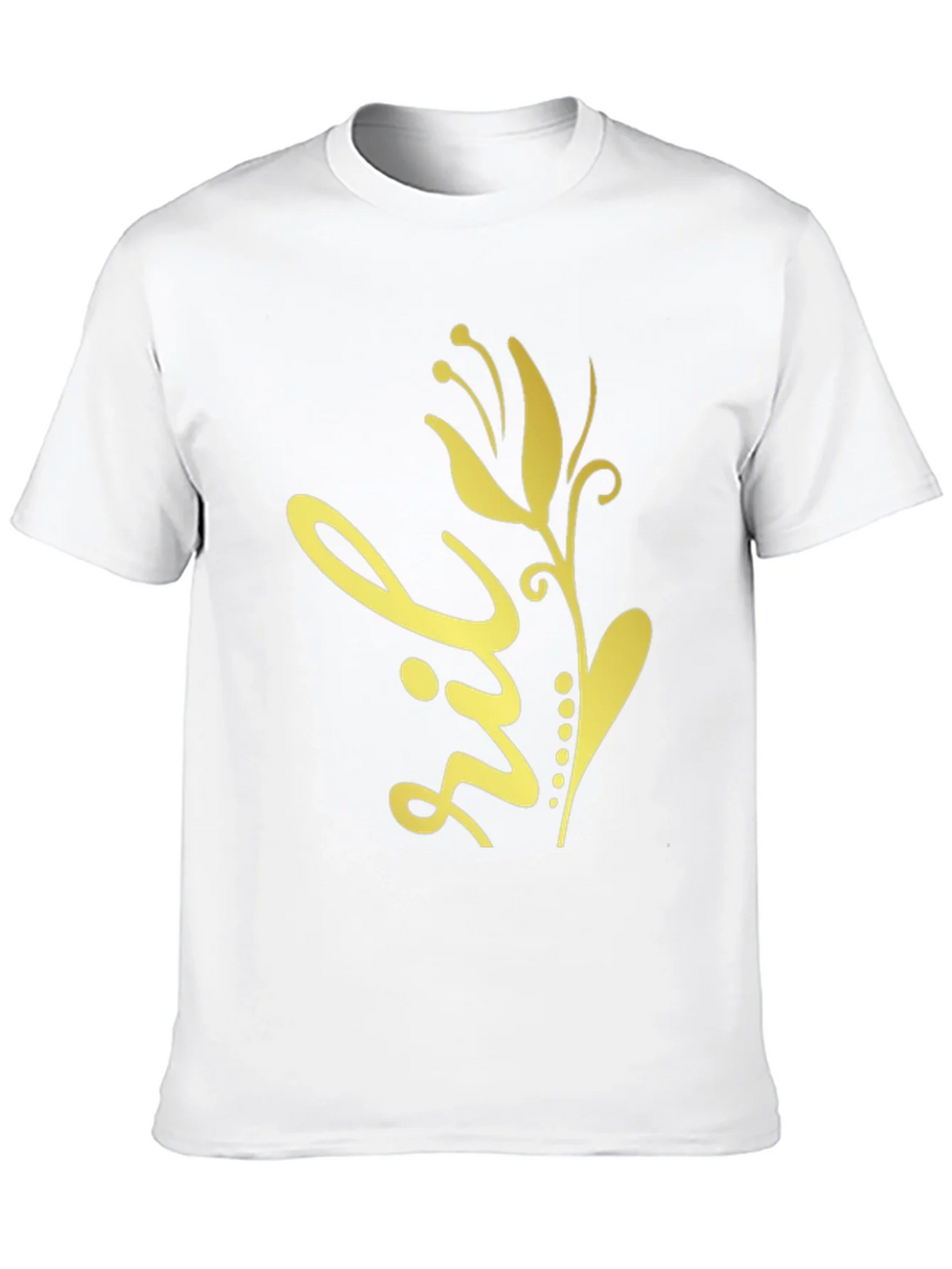 Floral Design Black T-Shirt product image 9