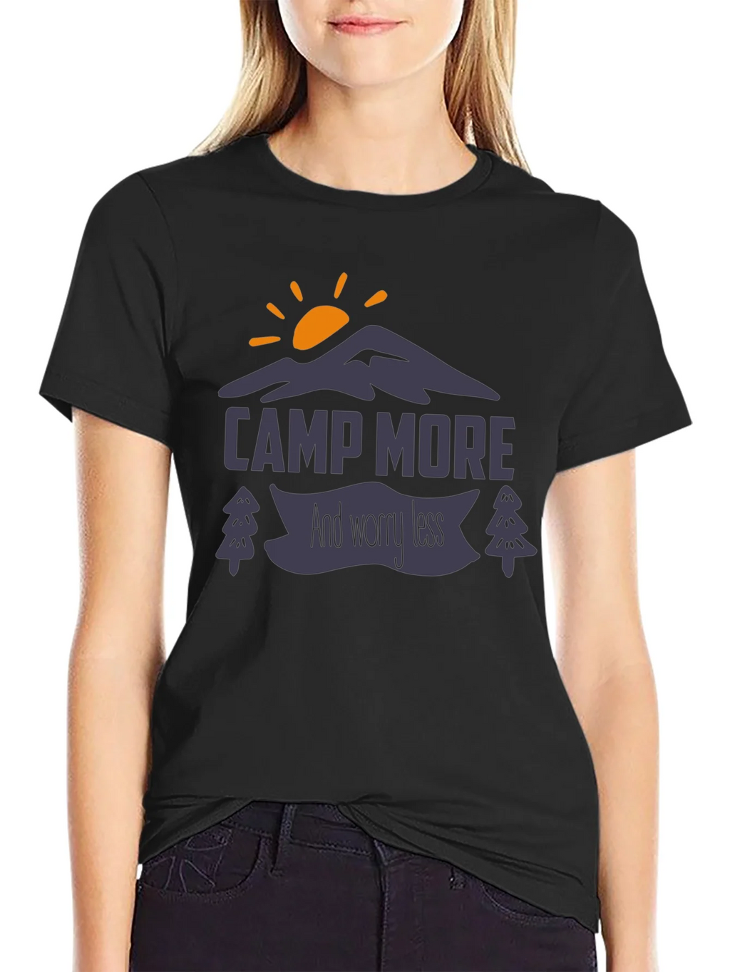 Camp More Worry Less Graphic Tee product image 2