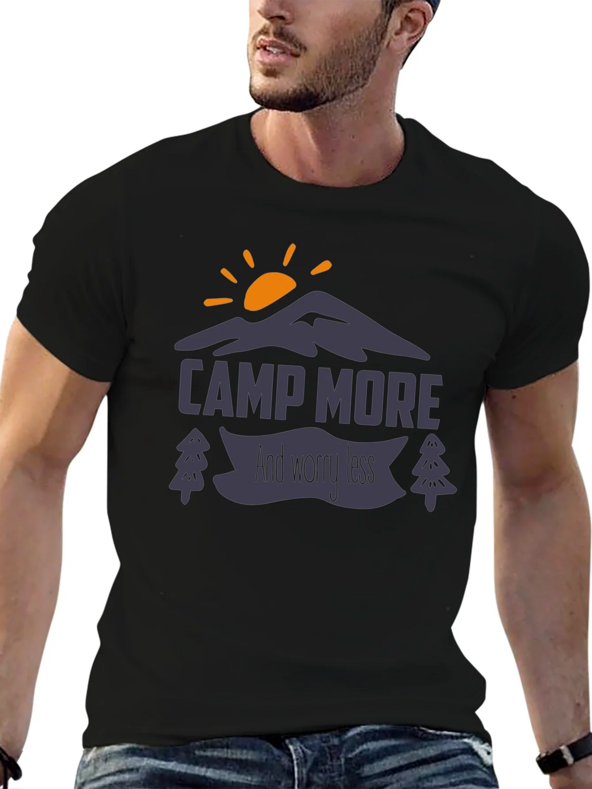 Camp More Worry Less Graphic Tee product image 6