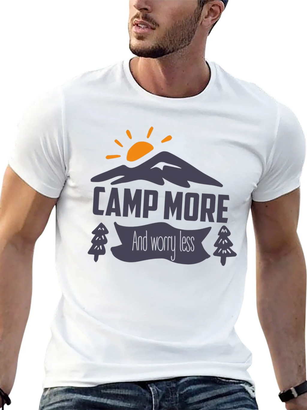 Camp More Worry Less Graphic Tee product image 12