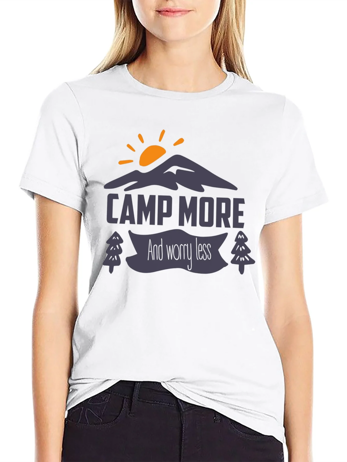 Camp More Worry Less Graphic Tee product image 8