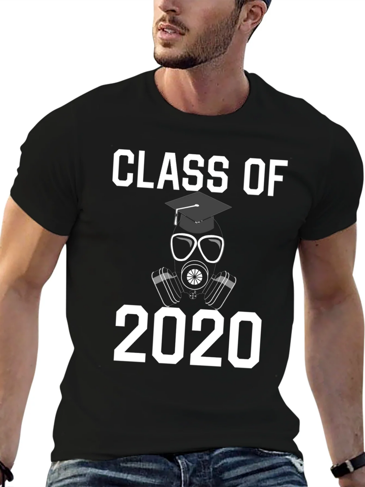 Class of 2020 T-Shirt - Graduation Gas Mask Design product image 6