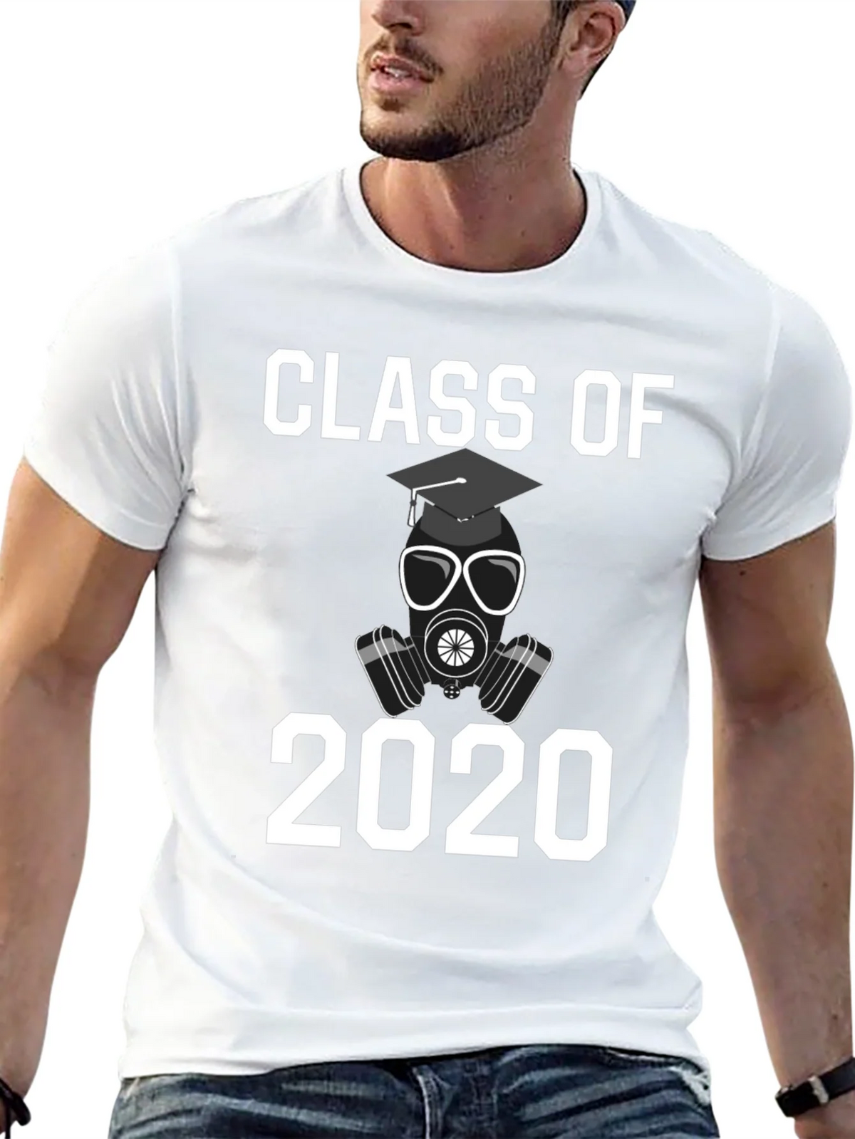 Class of 2020 T-Shirt - Graduation Gas Mask Design product image 12