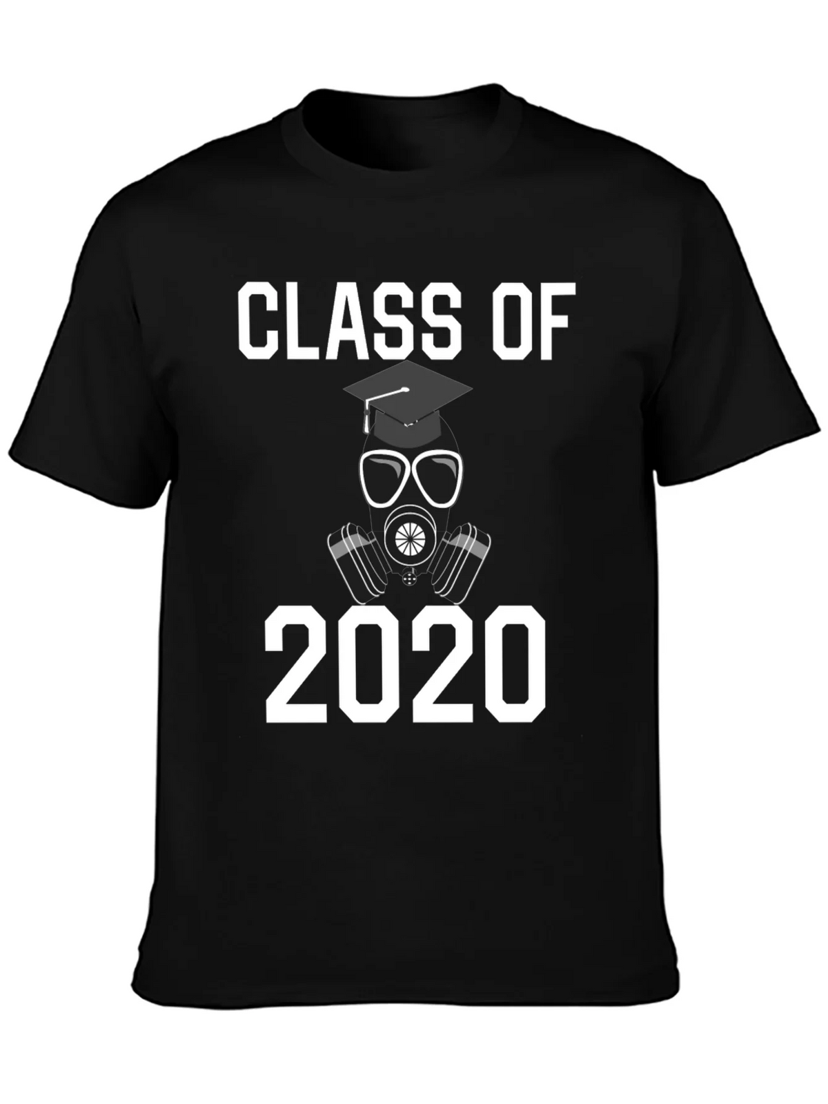 Class of 2020 T-Shirt - Graduation Gas Mask Design product image 3