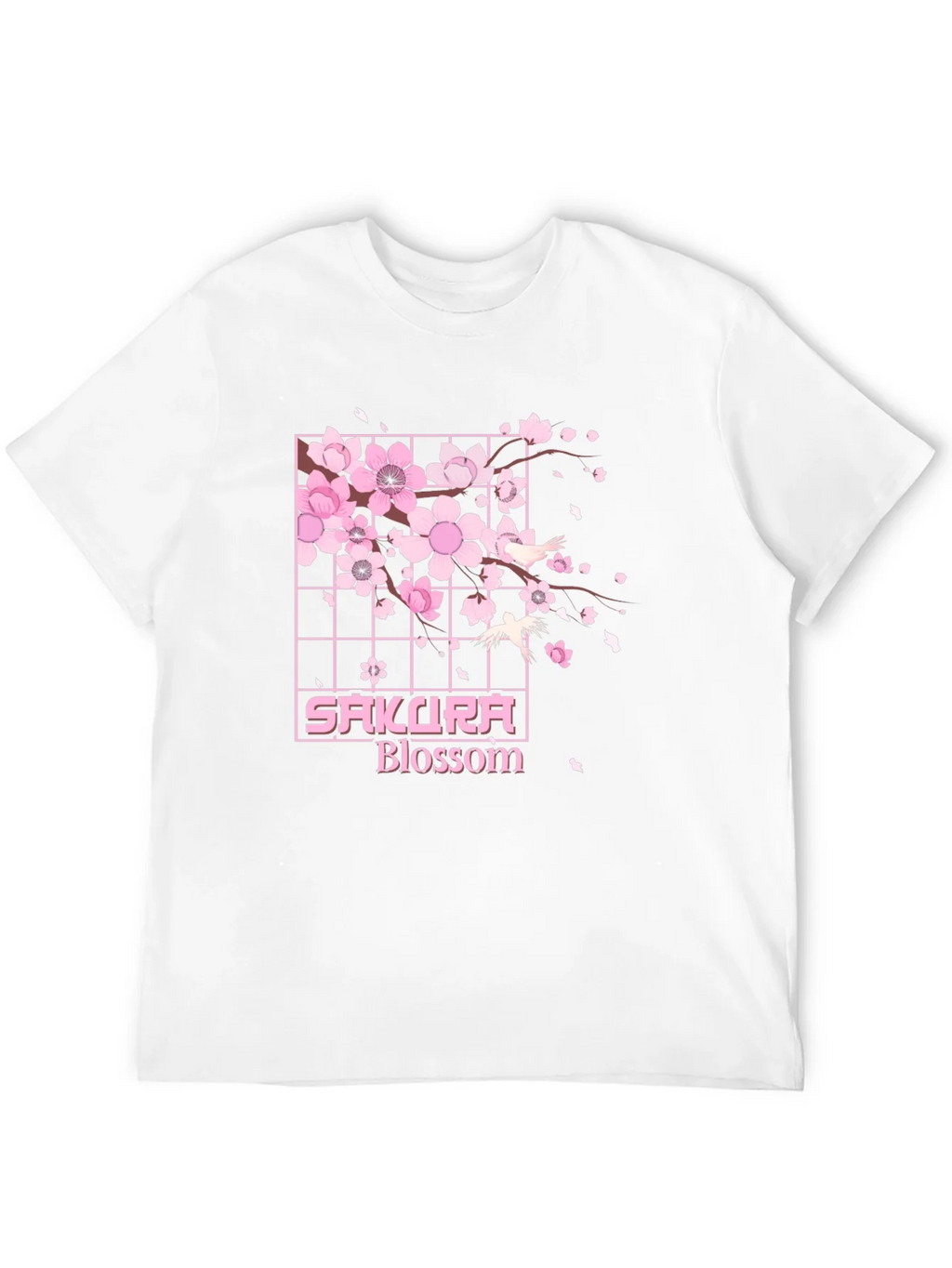 Sakura Blossom Graphic Tee - Black Cotton T-Shirt product image 9