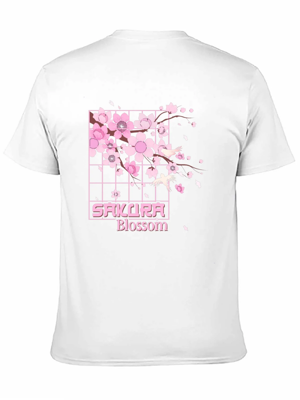 Sakura Blossom Graphic Tee - Black Cotton T-Shirt product image 8