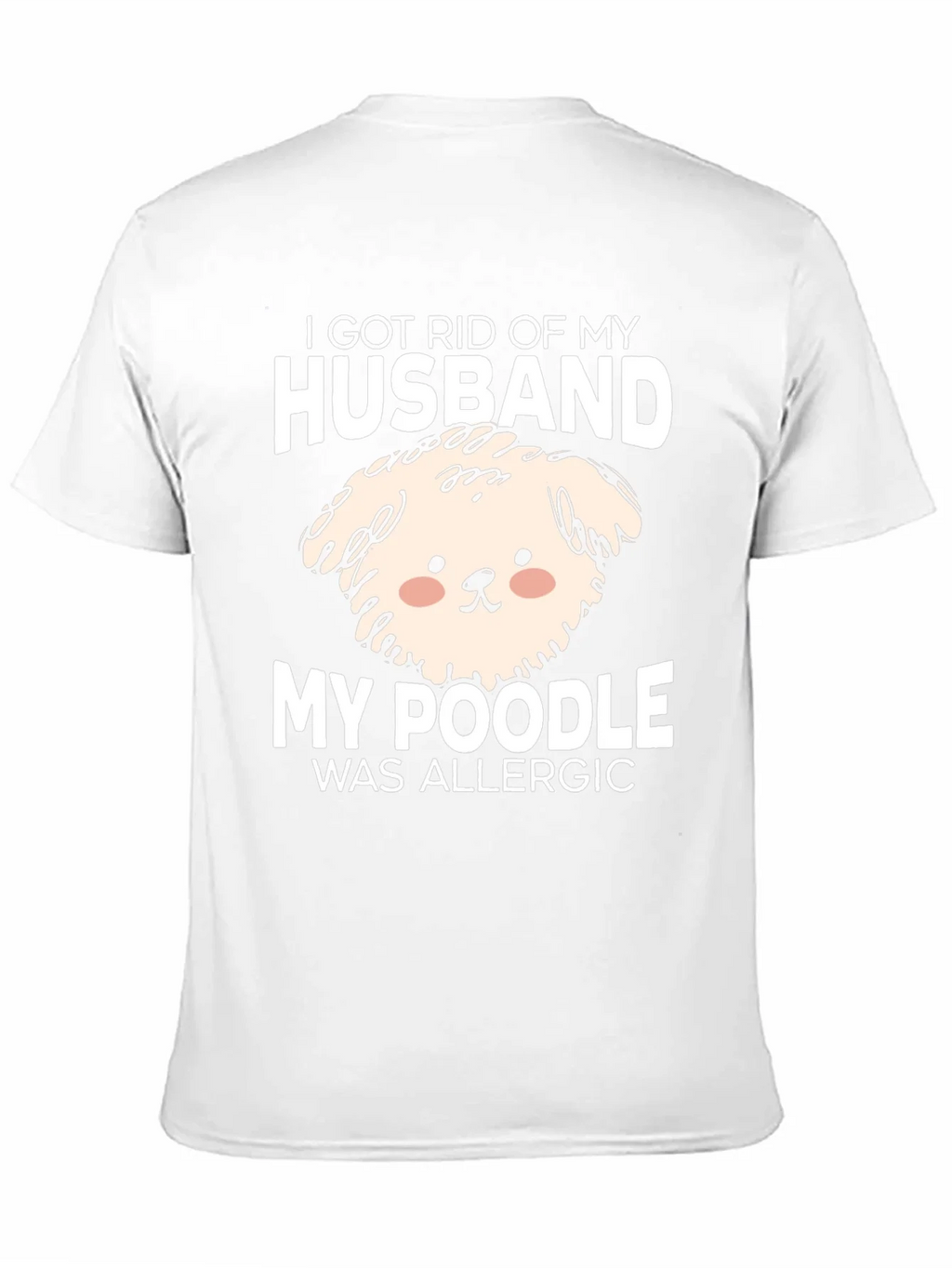 Husband Poodle Allergy Novelty Graphic Tee product image 9