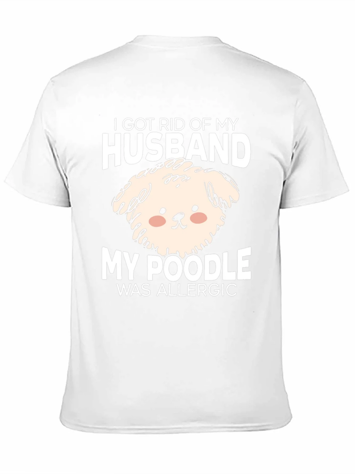Husband Poodle Allergy Novelty Graphic Tee product image 9