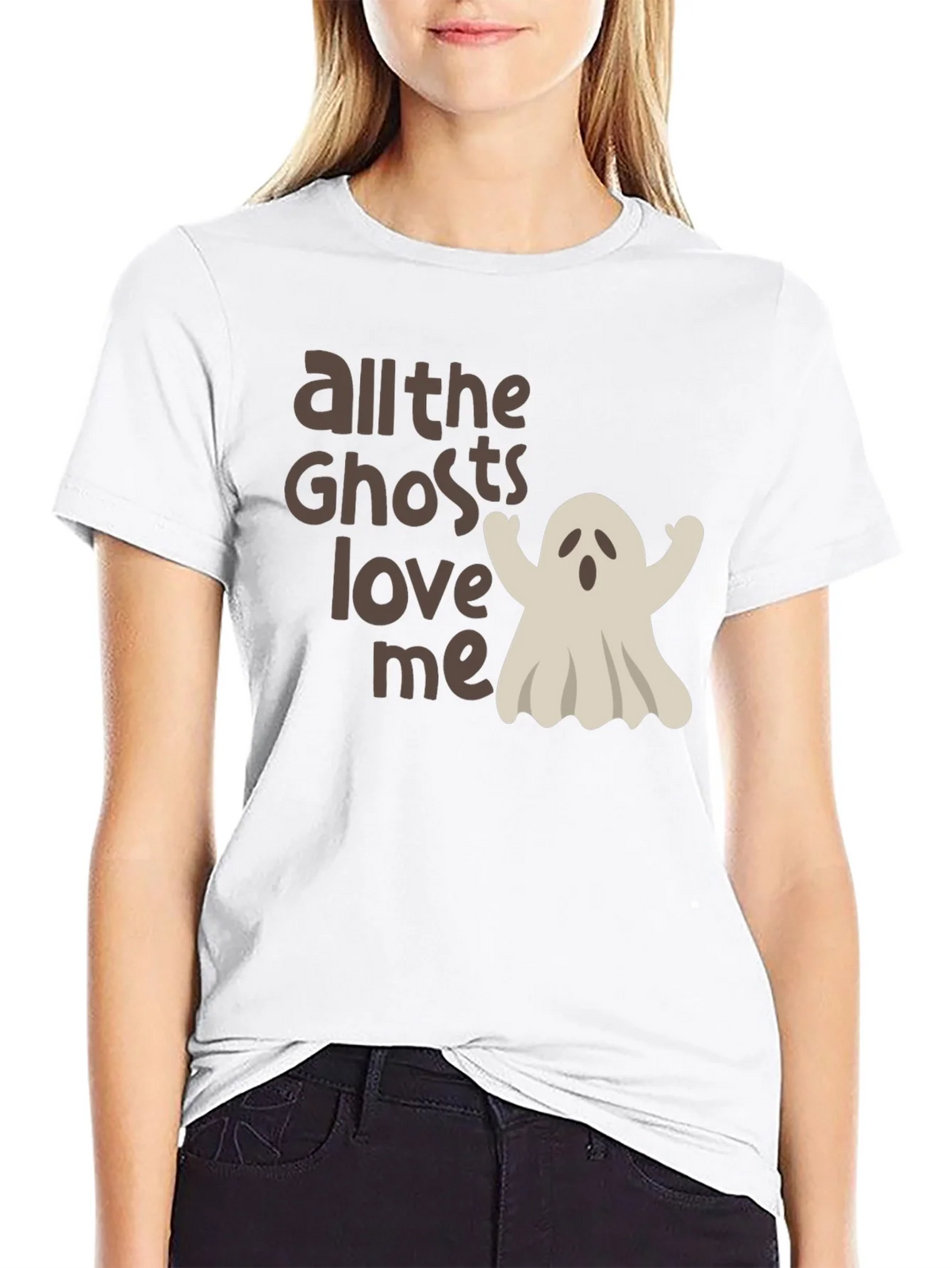 Halloween Ghost Lover Tee - All the Ghosts Love Me product image 7