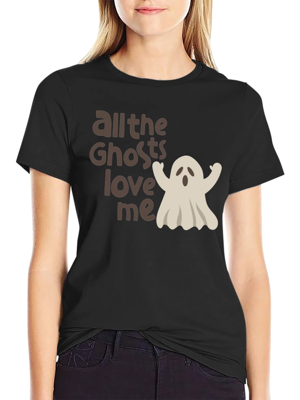 Halloween Ghost Lover Tee - All the Ghosts Love Me product image 2