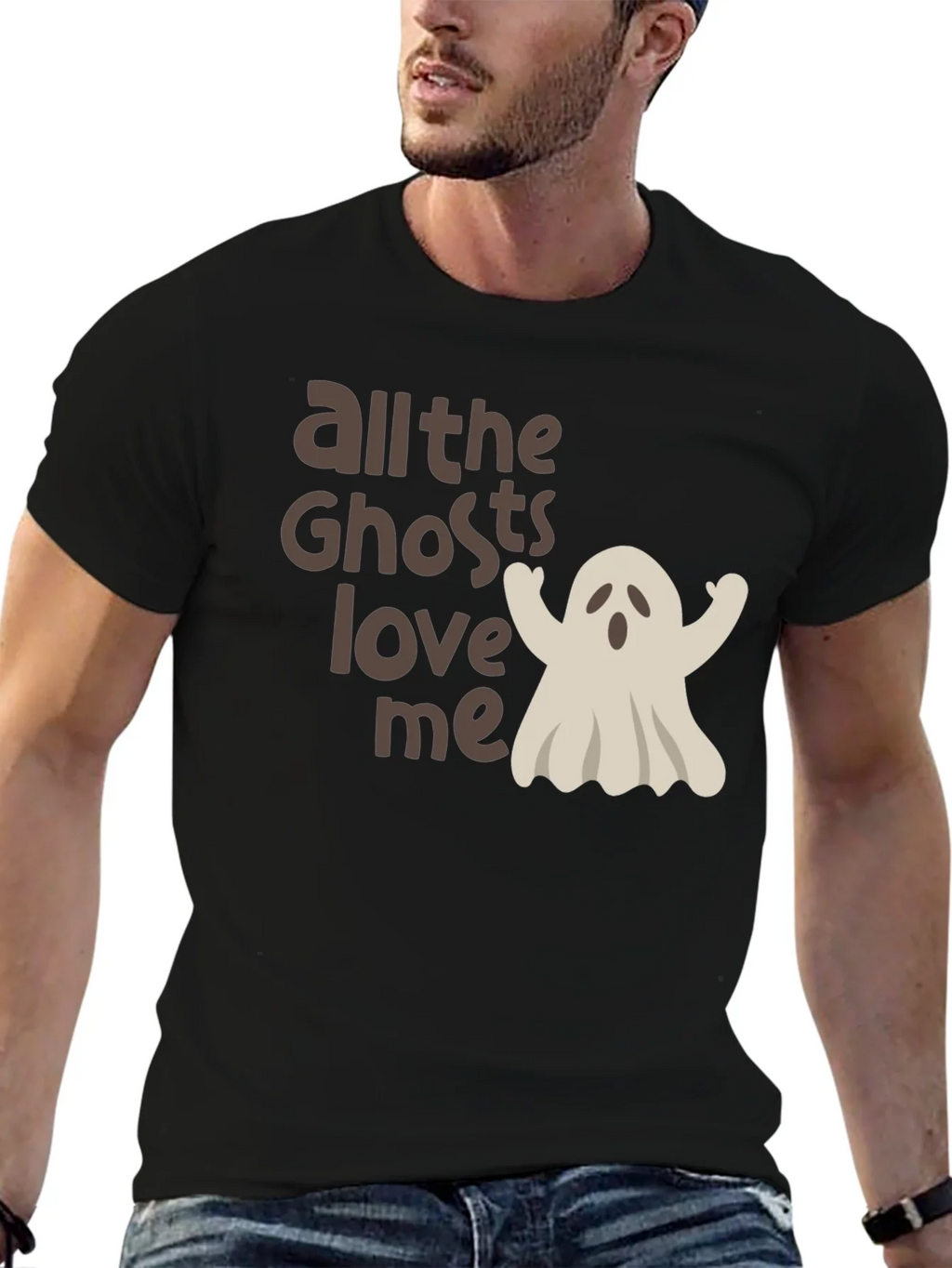 Halloween Ghost Lover Tee - All the Ghosts Love Me product image 5