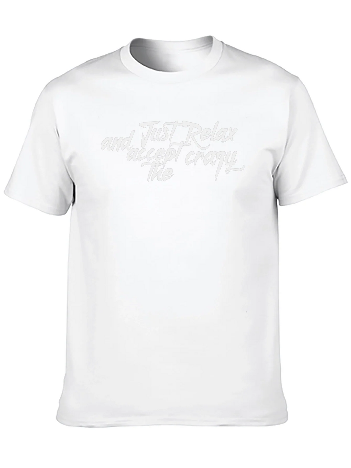 Relax Slogan Black T-Shirt product image 9