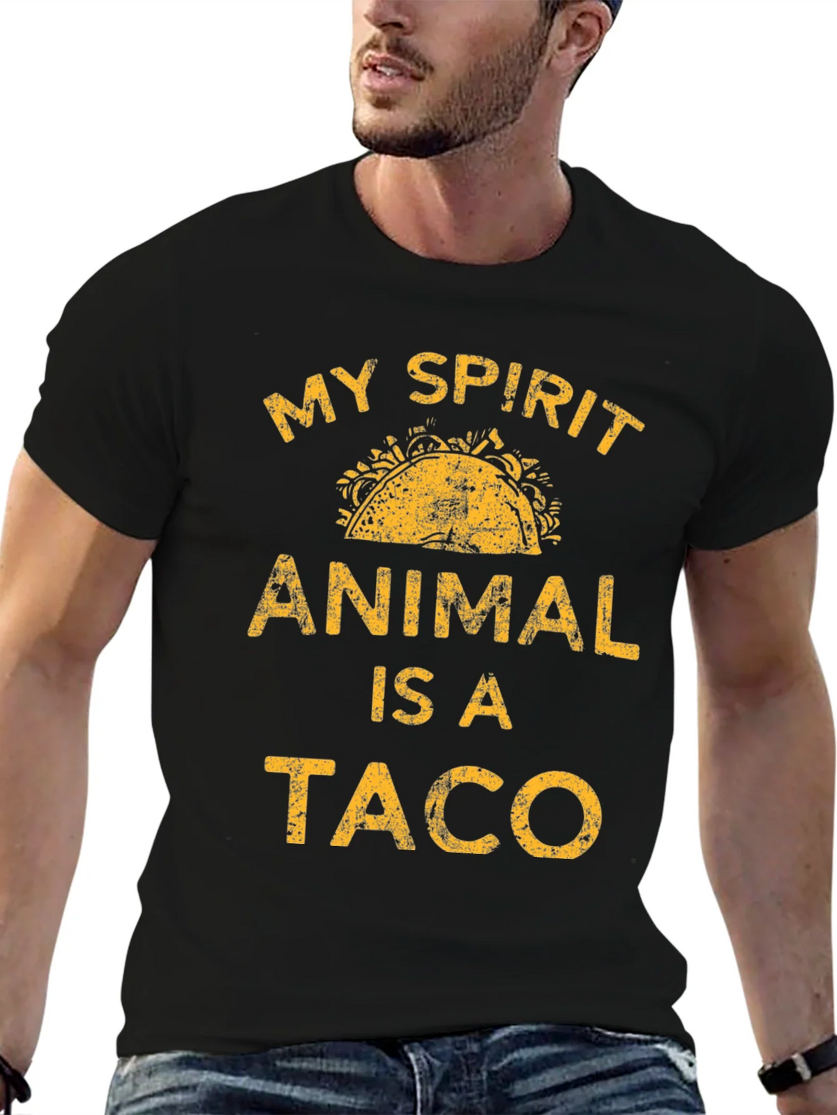 My Spirit Animal Is A Taco Graphic T-Shirt product image 6