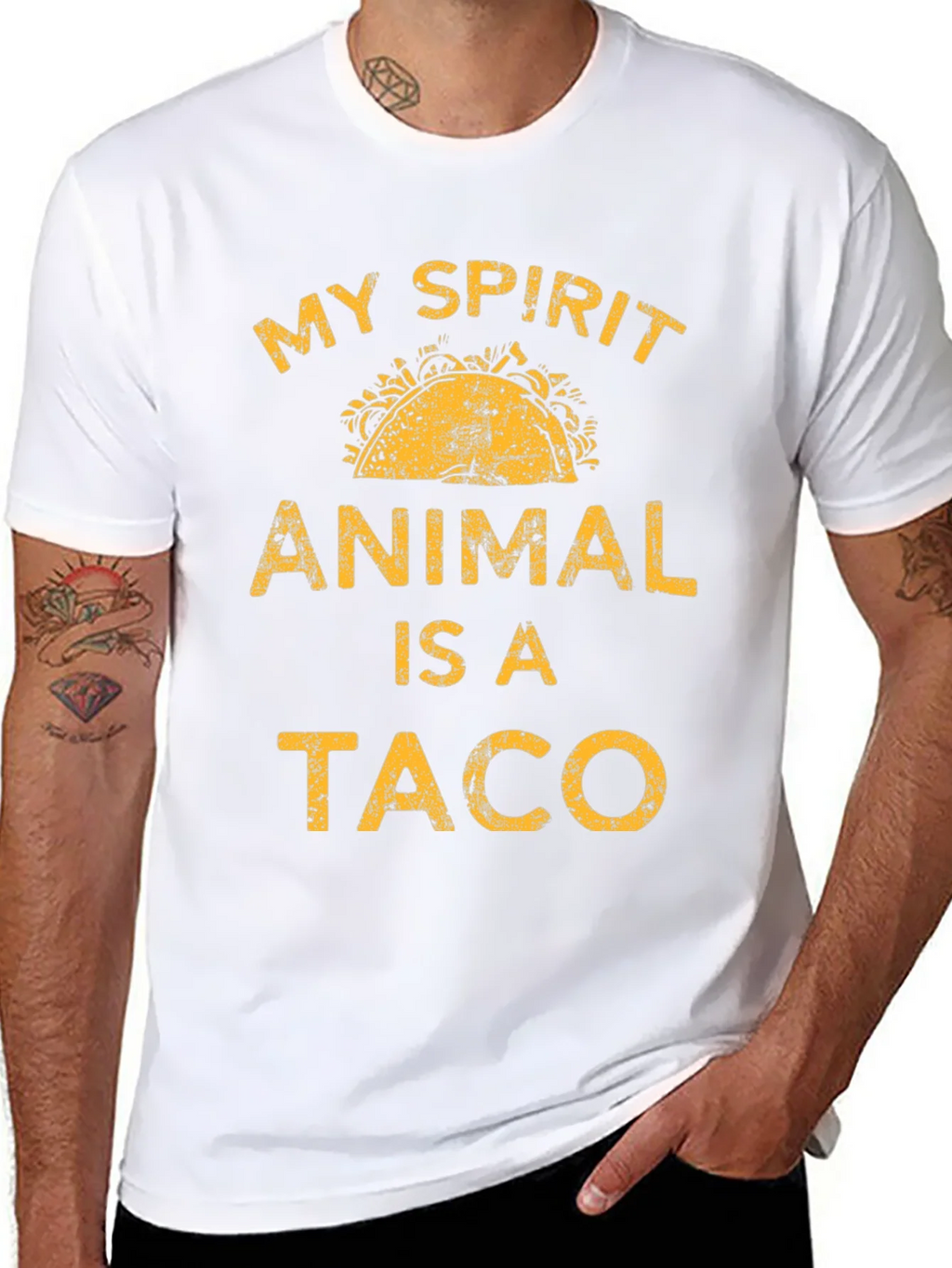 My Spirit Animal Is A Taco Graphic T-Shirt product image 7