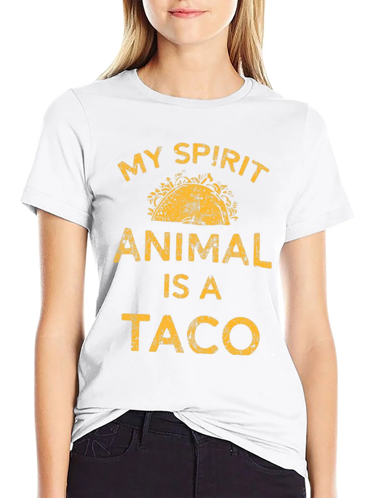 My Spirit Animal Is A Taco Graphic T-Shirt product image 8