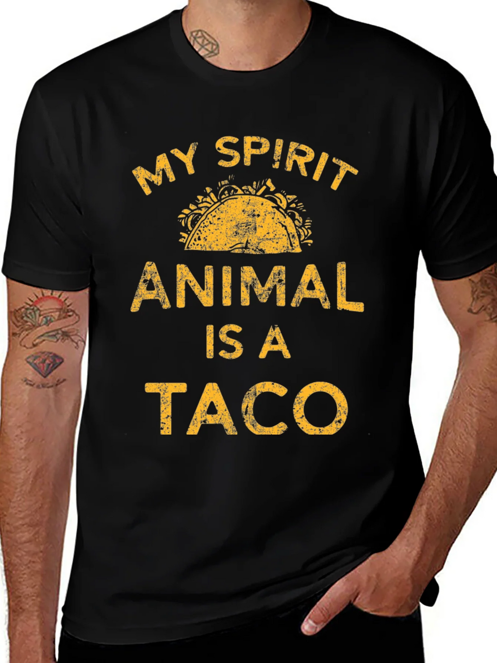 My Spirit Animal Is A Taco Graphic T-Shirt product image 1