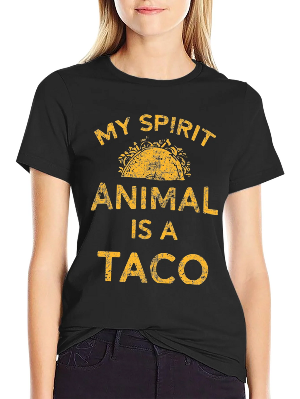My Spirit Animal Is A Taco Graphic T-Shirt product image 2