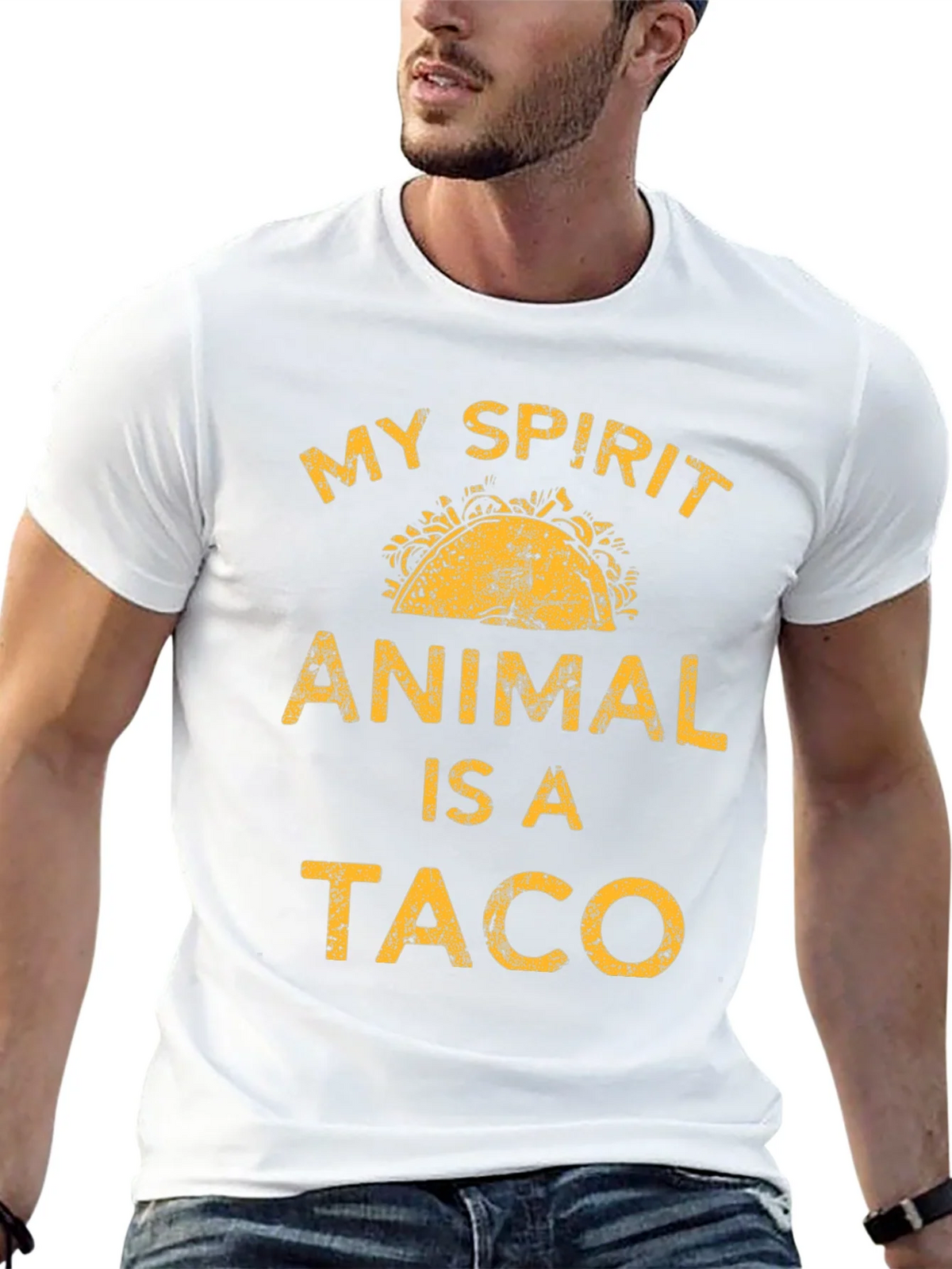 My Spirit Animal Is A Taco Graphic T-Shirt product image 12