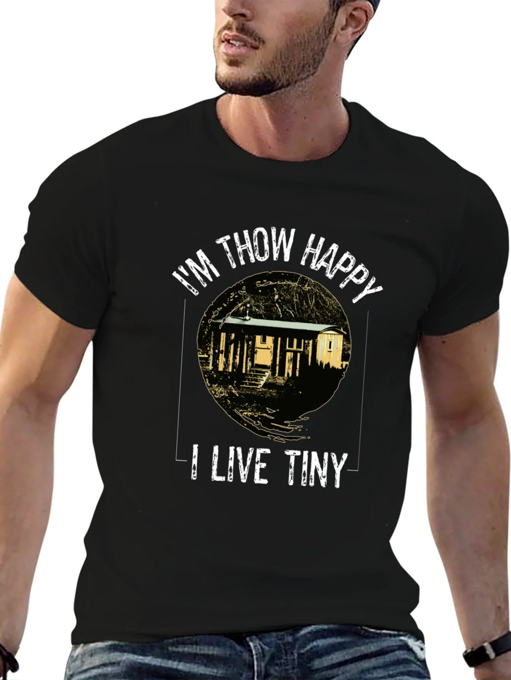 Im Thow Happy I Live Tiny T-Shirt product image 6