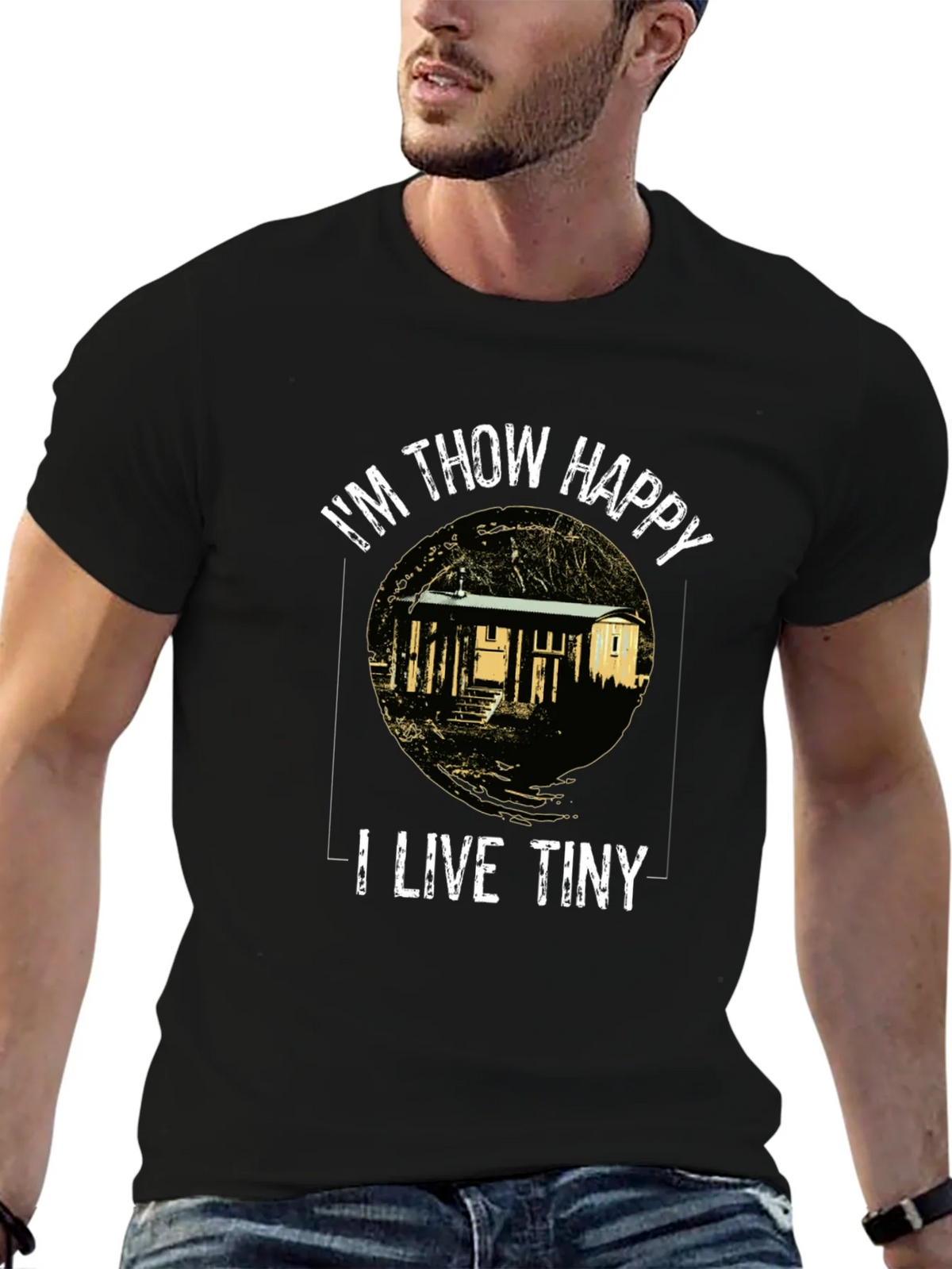Im Thow Happy I Live Tiny T-Shirt product image 6