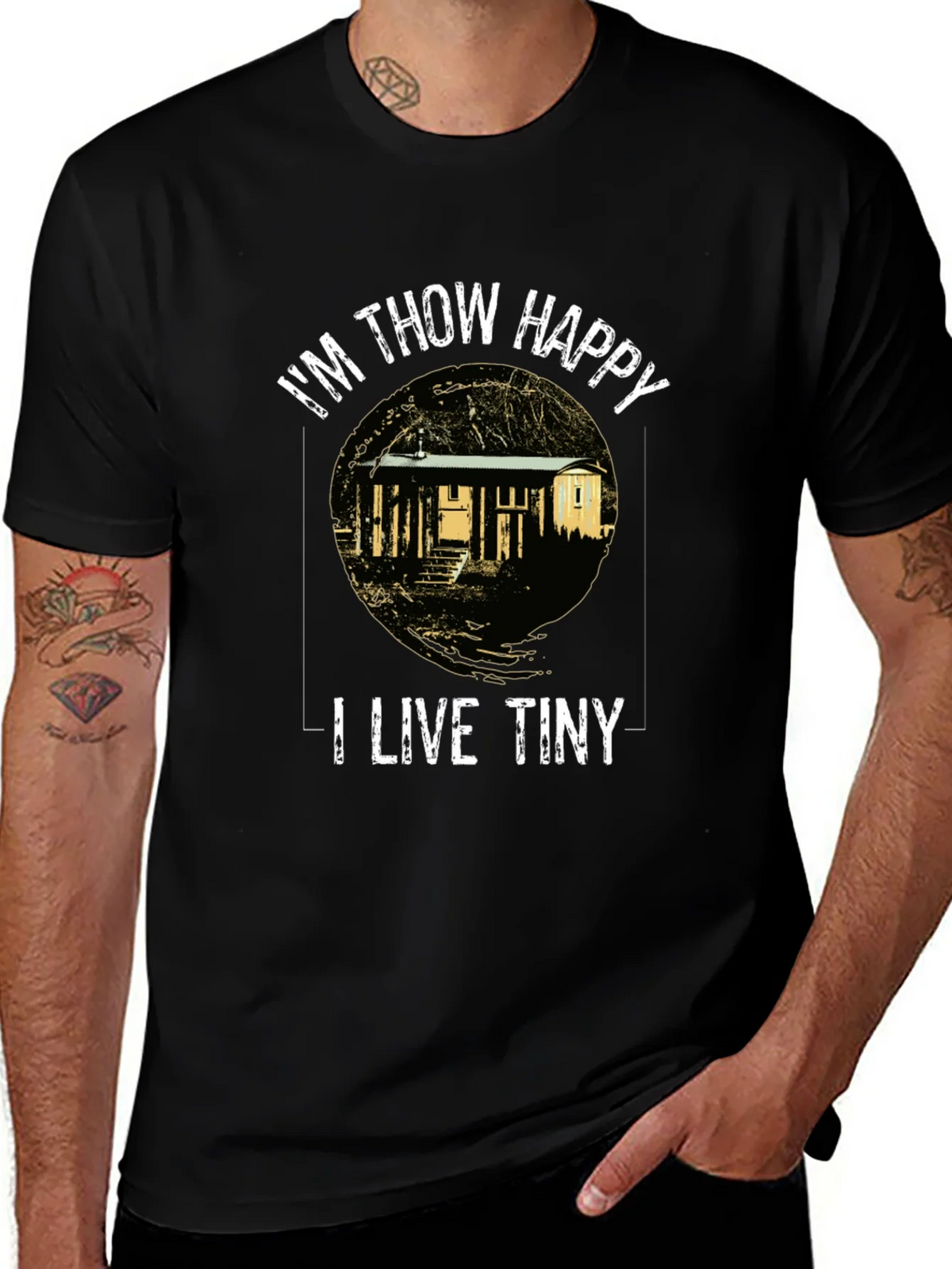 Im Thow Happy I Live Tiny T-Shirt product image 1