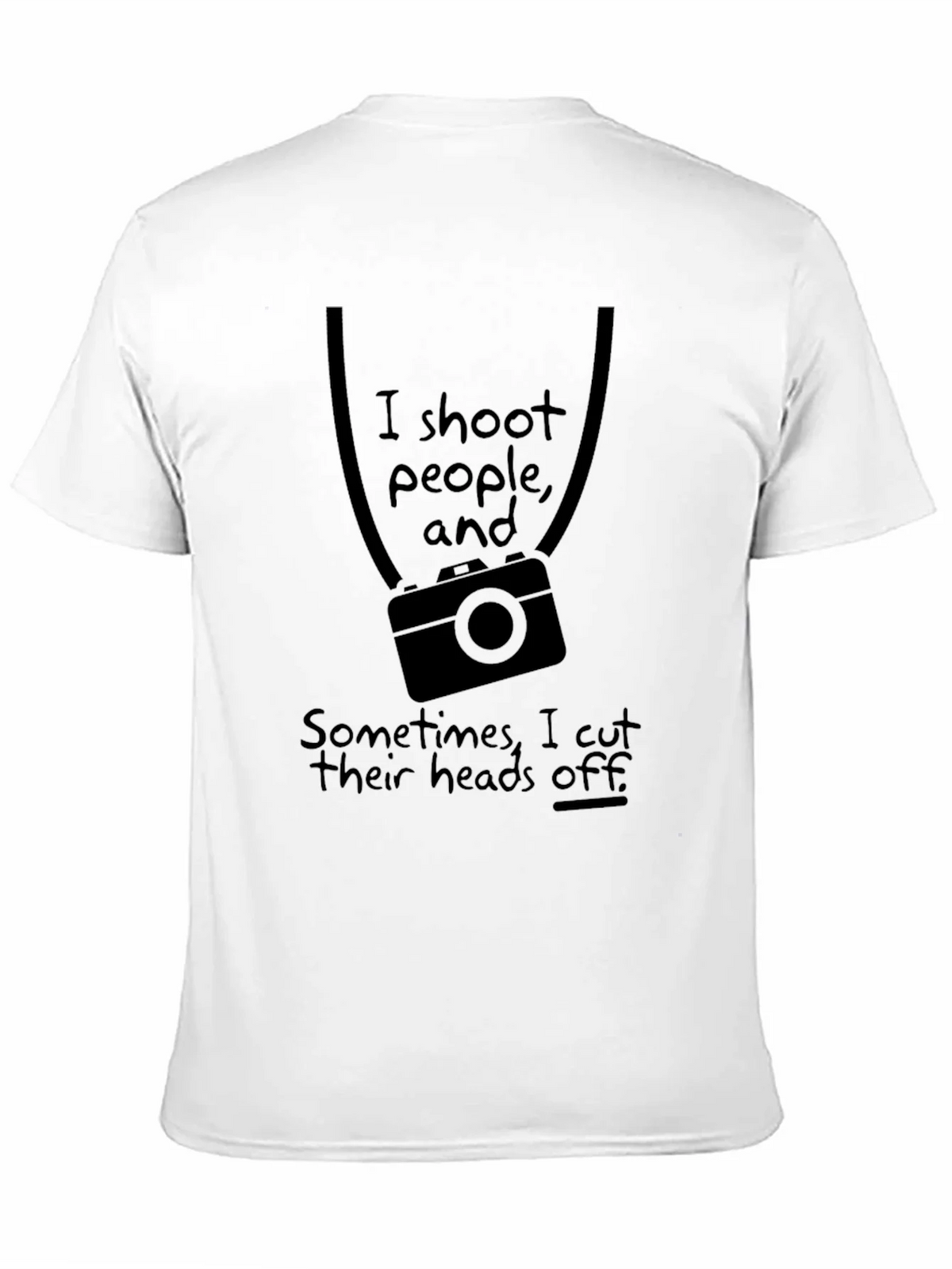 Humorous Photographer T-Shirt: I Shoot People Camera Graphic product image 9