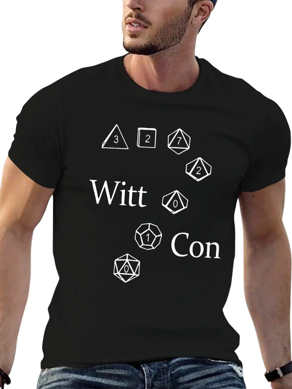 Witt Con Dice Graphic T-Shirt - Role Playing Game Tee product image 6