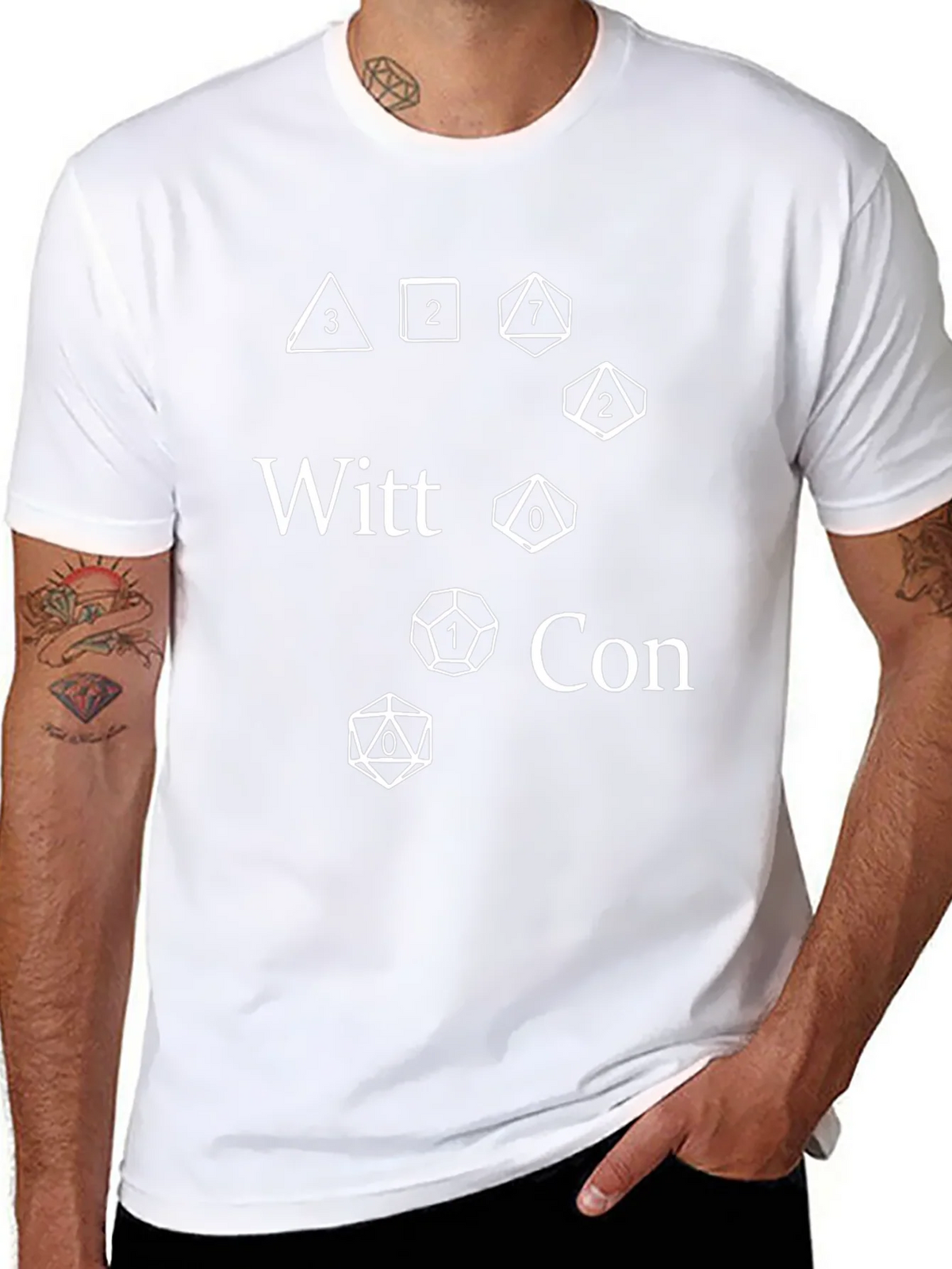 Witt Con Dice Graphic T-Shirt - Role Playing Game Tee product image 7