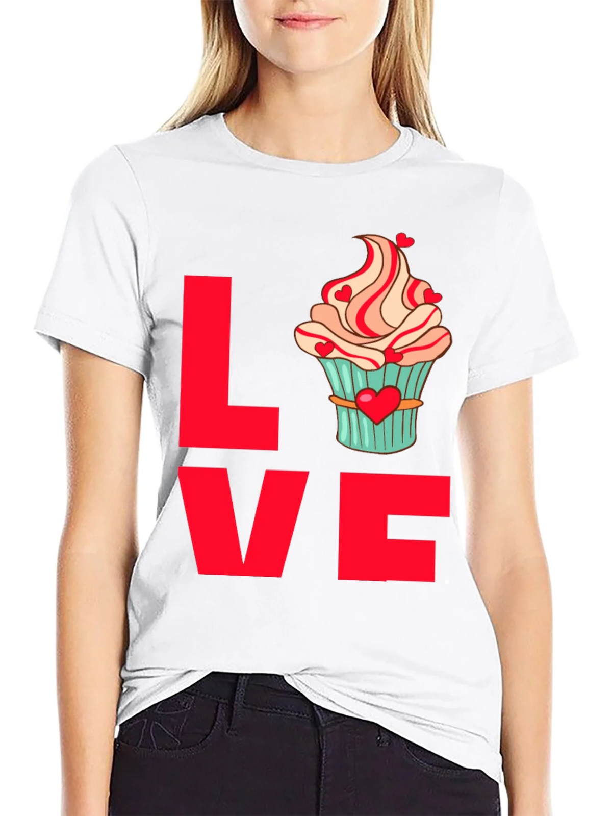 Love Cupcake T-Shirt | Cute Valentines Day Tee product image 8