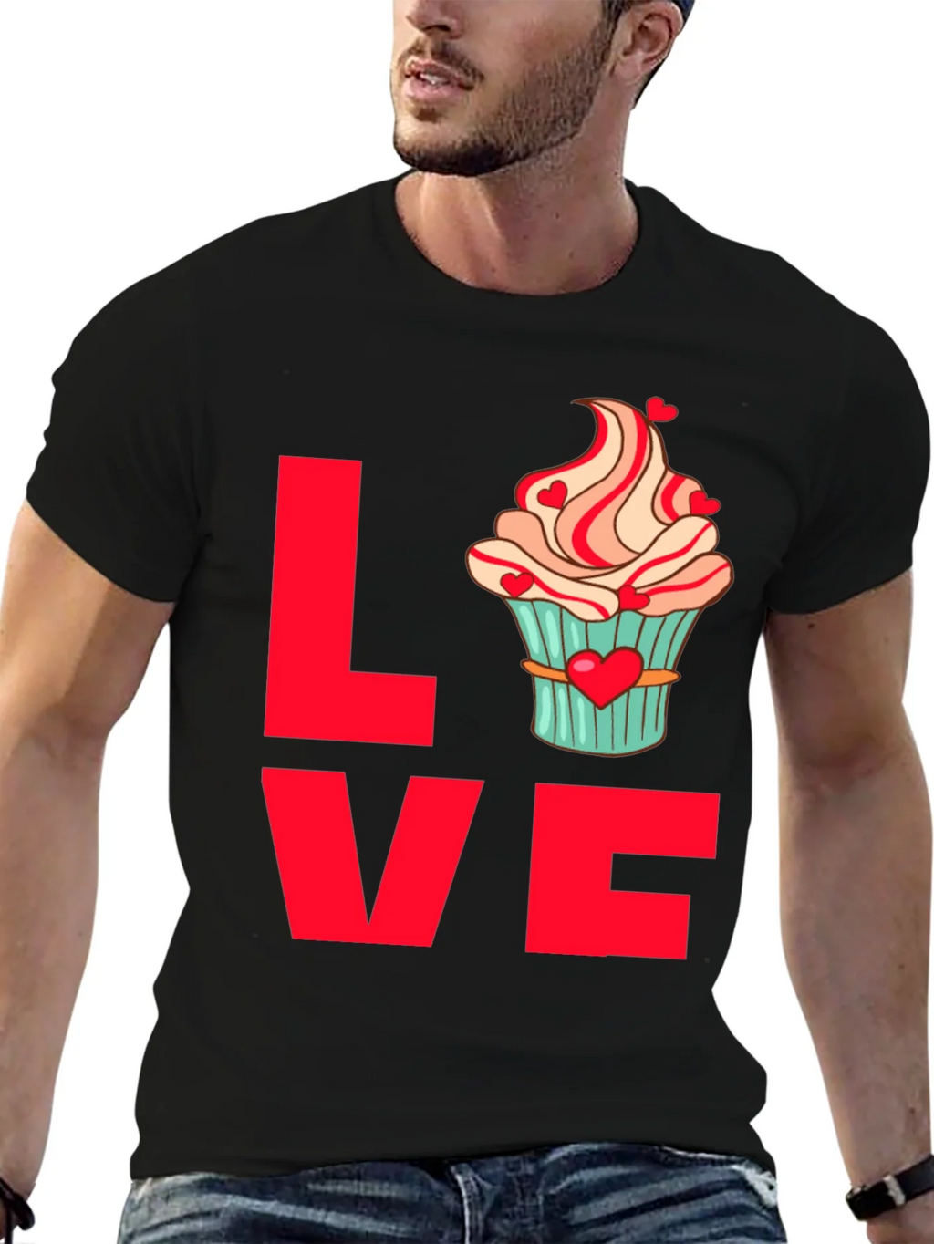 Love Cupcake T-Shirt | Cute Valentines Day Tee product image 6