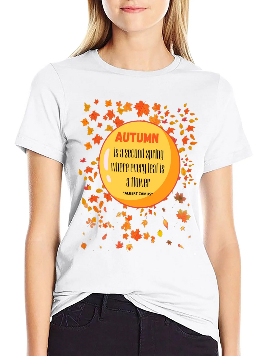 Autumn Leaves Graphic T-Shirt - Trendy Fall Apparel product image 8