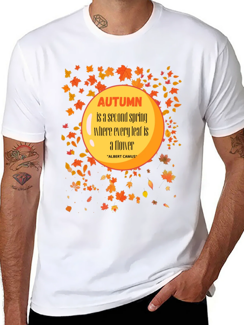 Autumn Leaves Graphic T-Shirt - Trendy Fall Apparel product image 7