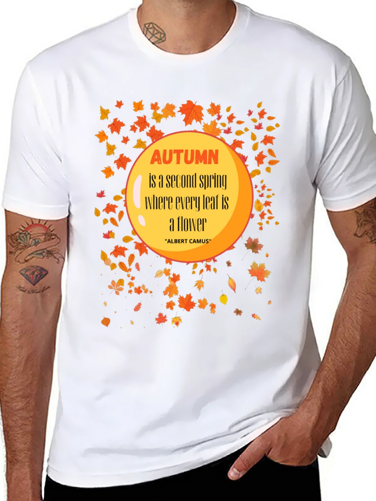 Autumn Leaves Graphic T-Shirt - Trendy Fall Apparel product image 7