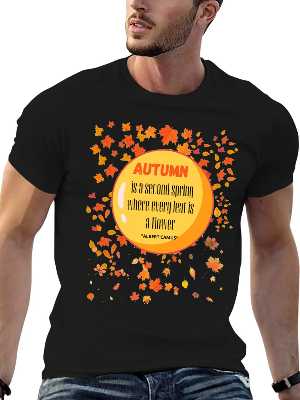 Autumn Leaves Graphic T-Shirt - Trendy Fall Apparel product image 6