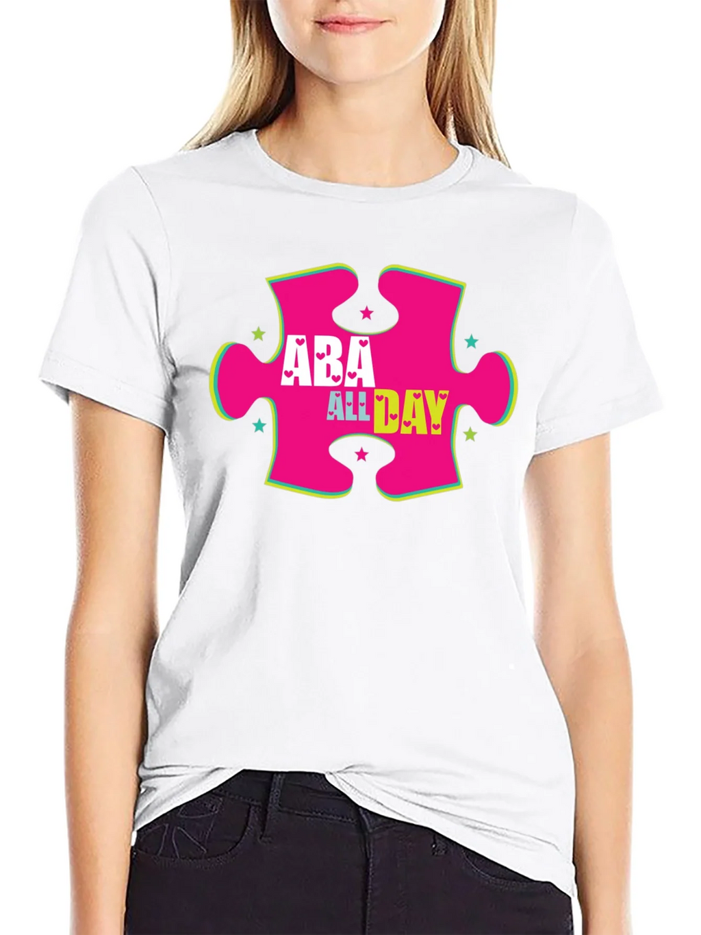 ABA All Day Autism Awareness T-Shirt product image 5